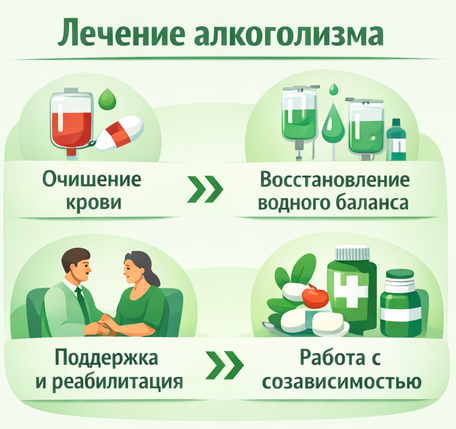 лечение алкоголизма в Свирске этапы